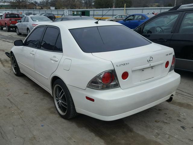 JTHBD182310003676 - 2001 LEXUS IS WHITE photo 3