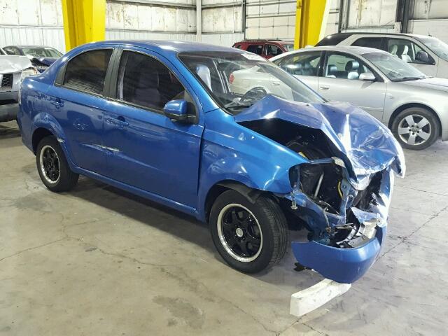 KL1TD5DE8AB045382 - 2010 CHEVROLET AVEO LS BLUE photo 1