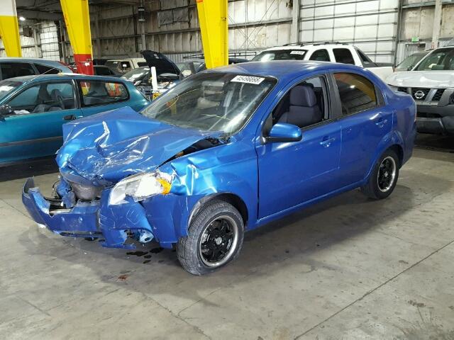 KL1TD5DE8AB045382 - 2010 CHEVROLET AVEO LS BLUE photo 2