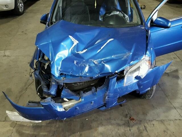 KL1TD5DE8AB045382 - 2010 CHEVROLET AVEO LS BLUE photo 7