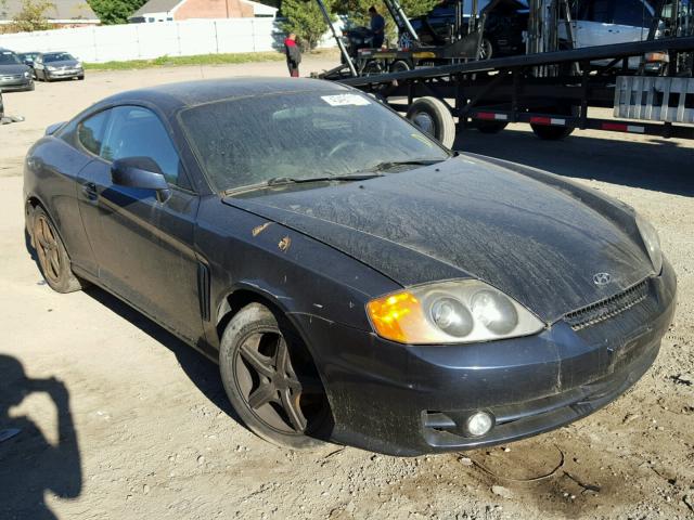 KMHHM65D44U116589 - 2004 HYUNDAI TIBURON BLACK photo 1