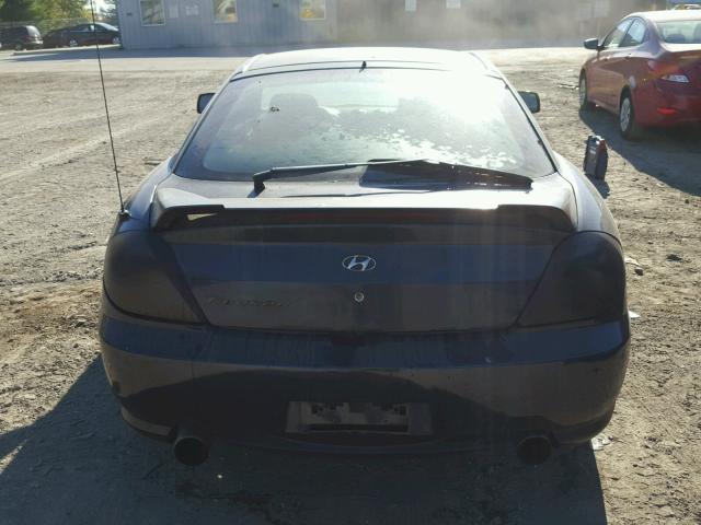 KMHHM65D44U116589 - 2004 HYUNDAI TIBURON BLACK photo 9