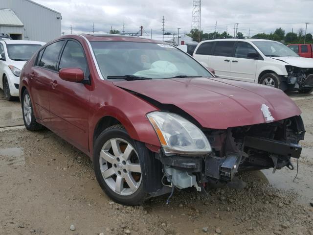 1N4BA41E74C830234 - 2004 NISSAN MAXIMA SE MAROON photo 1