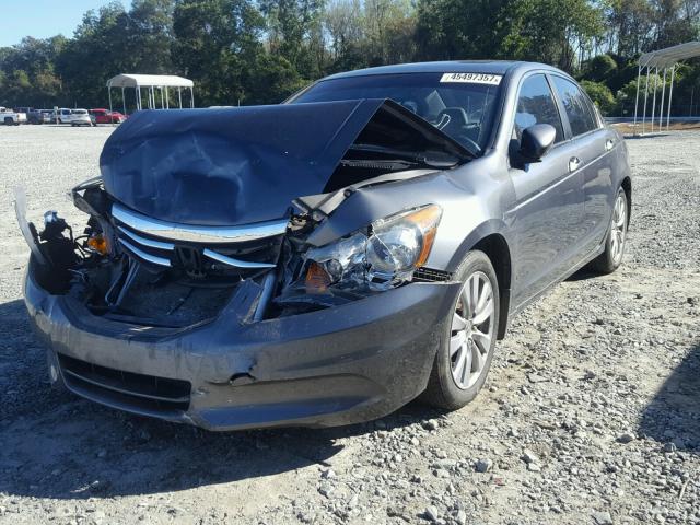 1HGCP2F80BA079217 - 2011 HONDA ACCORD EXL GRAY photo 2