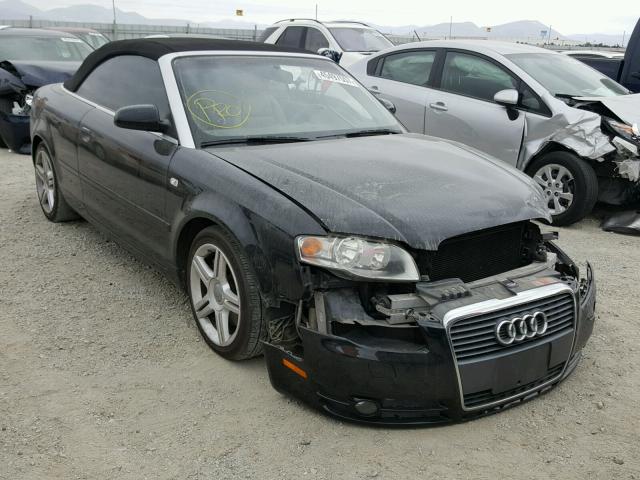 WAUAF48H78K004595 - 2008 AUDI A4 BLACK photo 1