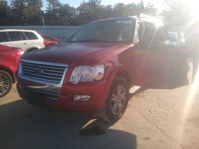 1FMEU7DE1AUA99037 - 2010 FORD EXPLORER X BURGUNDY photo 2