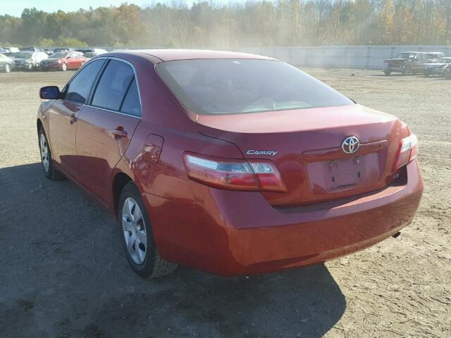 4T1BE46K47U106315 - 2007 TOYOTA CAMRY NEW RED photo 3