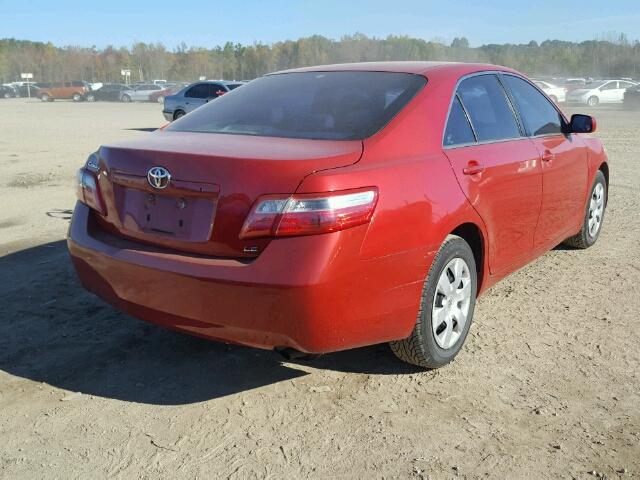 4T1BE46K47U106315 - 2007 TOYOTA CAMRY NEW RED photo 4