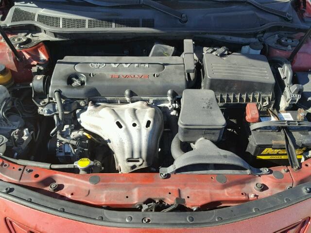 4T1BE46K47U106315 - 2007 TOYOTA CAMRY NEW RED photo 7