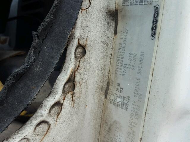 1FVHBXAK12HJ84427 - 2002 FREIGHTLINER MEDIUM CON WHITE photo 10