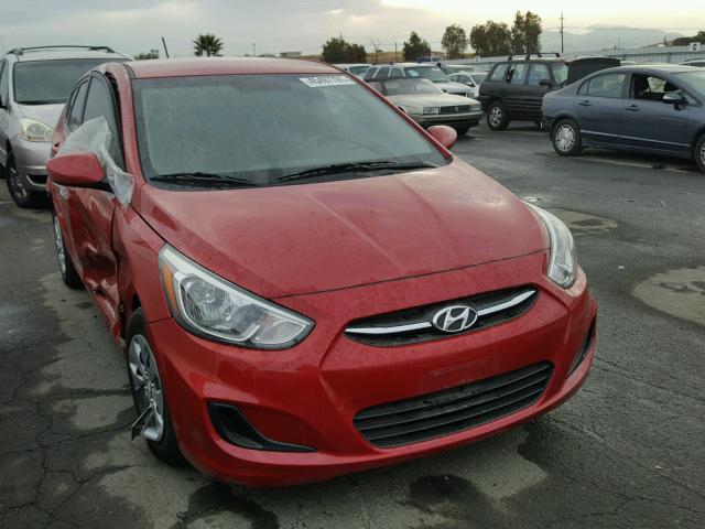 KMHCT5AE5FU203569 - 2015 HYUNDAI ACCENT GS RED photo 1