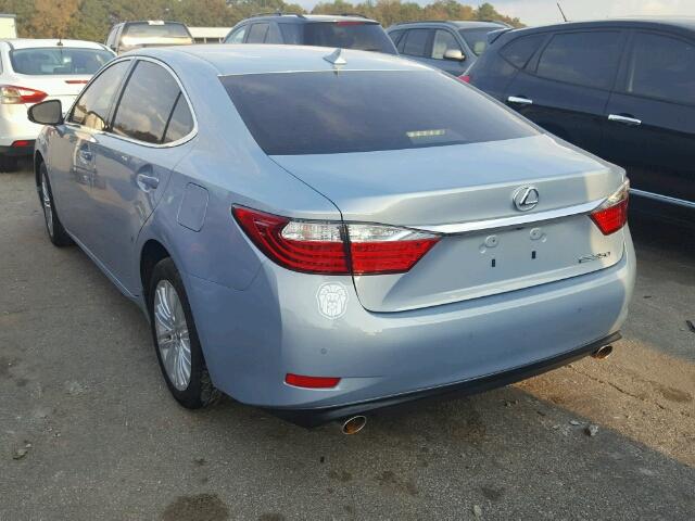 JTHBK1GG4E2093353 - 2014 LEXUS ES BLUE photo 3