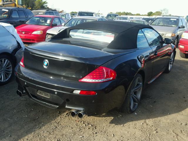 WBSEK93527CS32757 - 2007 BMW M6 BLACK photo 4