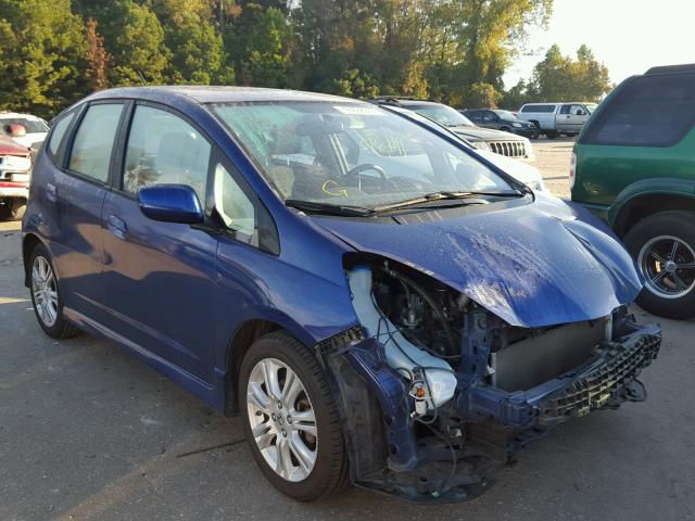 JHMGE88499S072790 - 2009 HONDA FIT SPORT BLUE photo 1