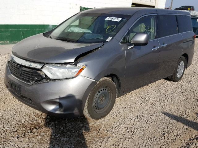 JN8AE2KP2C9032206 - 2012 NISSAN QUEST SILVER photo 2