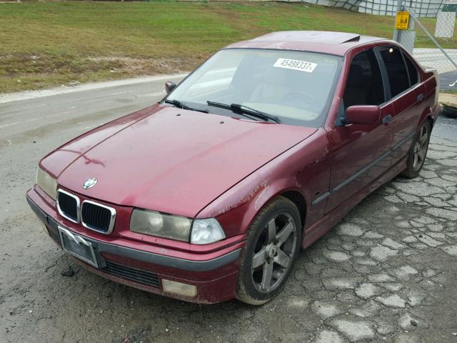 WBACD4326VAV47567 - 1997 BMW 328 I AUTO RED photo 2