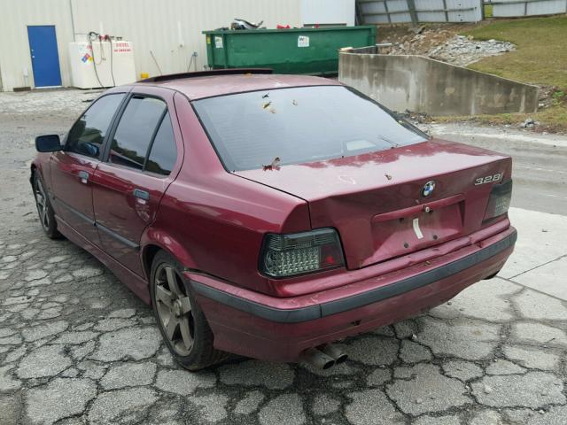 WBACD4326VAV47567 - 1997 BMW 328 I AUTO RED photo 3