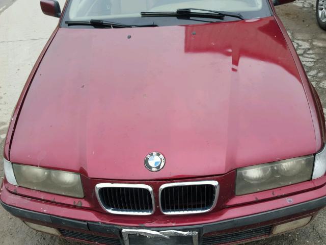 WBACD4326VAV47567 - 1997 BMW 328 I AUTO RED photo 7