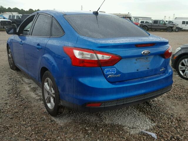 1FADP3F28DL151430 - 2013 FORD FOCUS SE BLUE photo 3