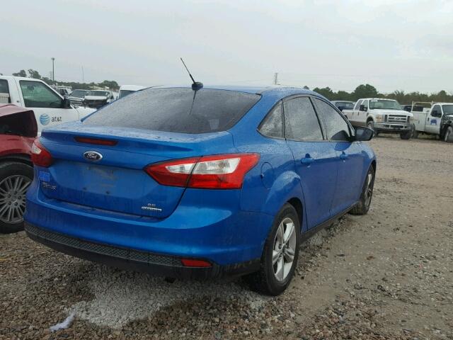 1FADP3F28DL151430 - 2013 FORD FOCUS SE BLUE photo 4