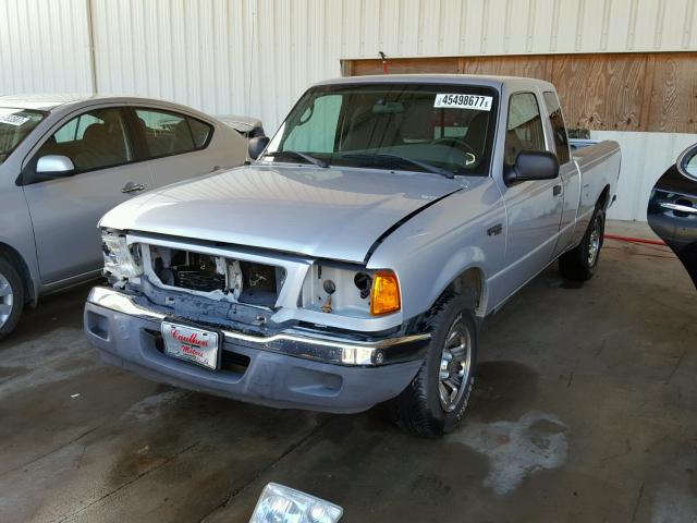 1FTYR44V93PA96163 - 2003 FORD RANGER SILVER photo 2