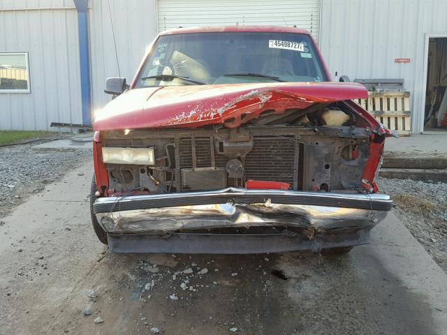 1GKEC13K9SJ740891 - 1995 GMC YUKON RED photo 10