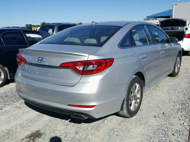 5NPE24AF9GH403014 - 2016 HYUNDAI SONATA SE GRAY photo 4