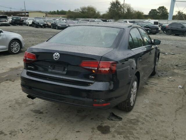 3VW167AJ9HM413785 - 2017 VOLKSWAGEN JETTA S BLACK photo 4