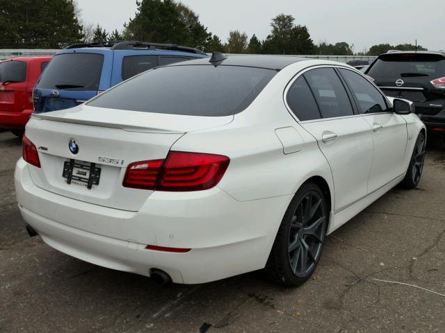 WBAFU7C58DDU77866 - 2013 BMW 535 WHITE photo 4