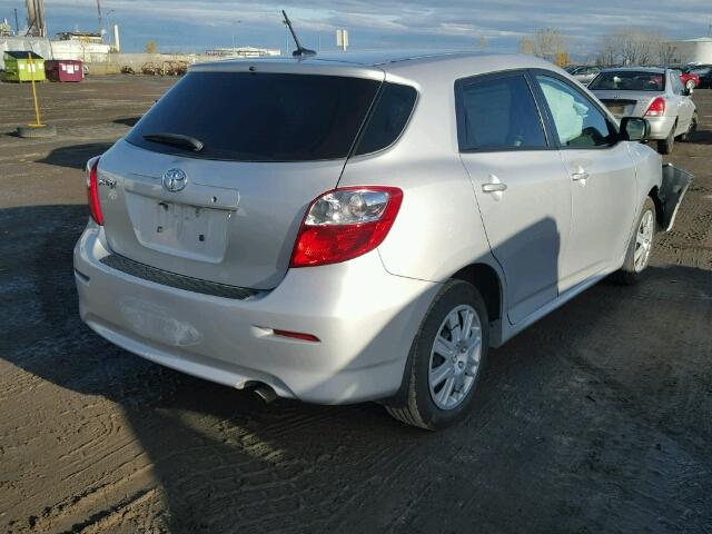 2T1KU4EE5CC792603 - 2012 TOYOTA COROLLA MA SILVER photo 4