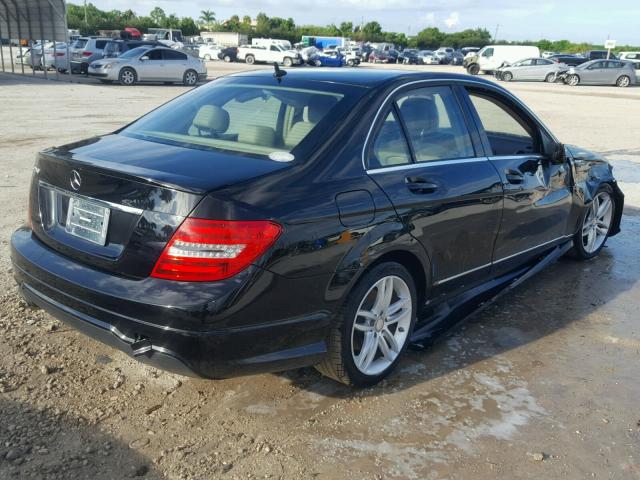 WDDGF4HB2ER312405 - 2014 MERCEDES-BENZ C 250 BLACK photo 4