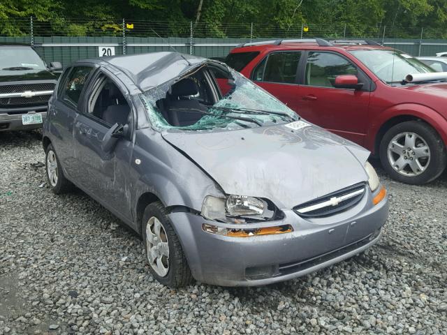 KL1TD66687B789746 - 2007 CHEVROLET AVEO BASE Szary zdjęcie 1