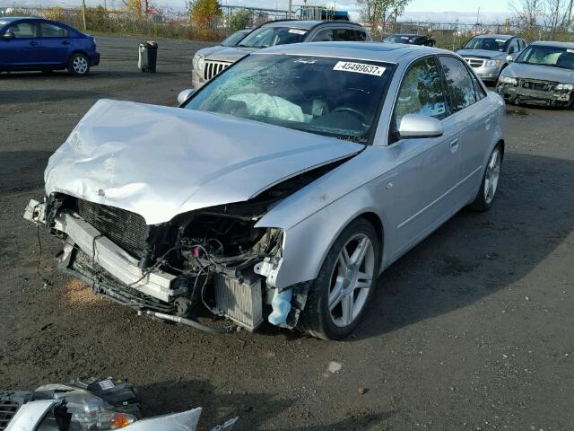 WAUDF78E87A019762 - 2007 AUDI A4 2.0T QU SILVER photo 2