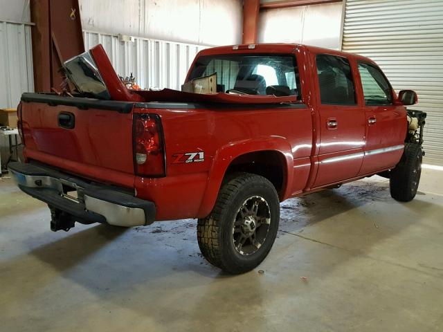 2GCEK13T951300370 - 2005 CHEVROLET SILVERADO RED photo 4