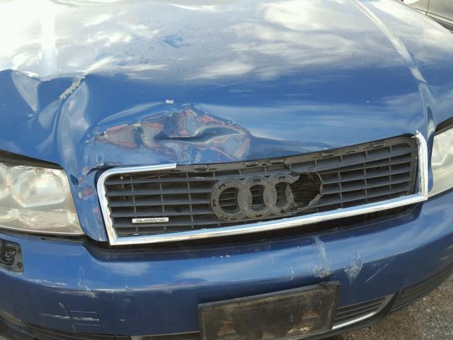 WAULT68E92A226457 - 2002 AUDI A4 BLUE photo 9