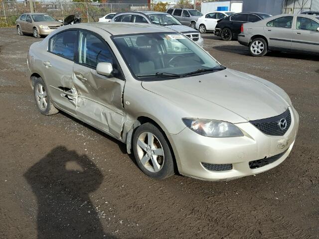 JM1BK12F661409343 - 2006 MAZDA 3 I BEIGE photo 1