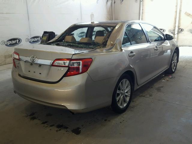 4T4BF1FK7ER420037 - 2014 TOYOTA CAMRY L BEIGE photo 4