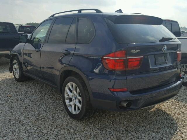 5UXZV4C51CL743744 - 2012 BMW X5 XDRIVE3 BLUE photo 3