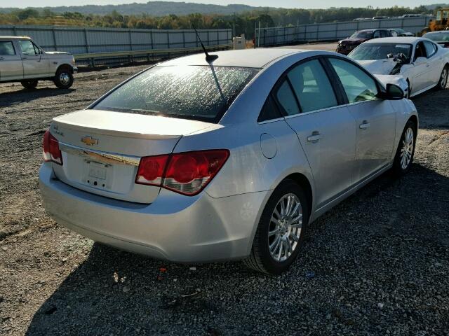 1G1PJ5SC6C7391899 - 2012 CHEVROLET CRUZE ECO SILVER photo 4