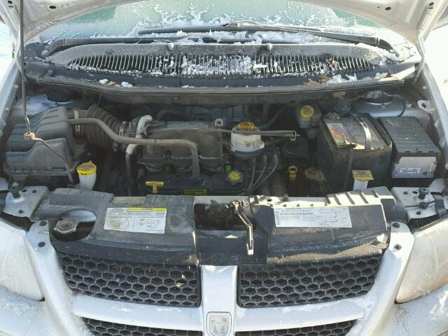 1D4GP45R44B543003 - 2004 DODGE CARAVAN SX SILVER photo 7