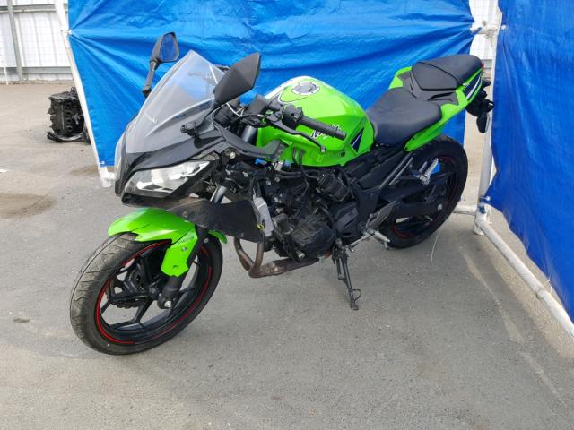 JKAEX8B12EA009204 - 2014 KAWASAKI EX300 B GREEN photo 2