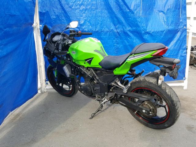 JKAEX8B12EA009204 - 2014 KAWASAKI EX300 B GREEN photo 3