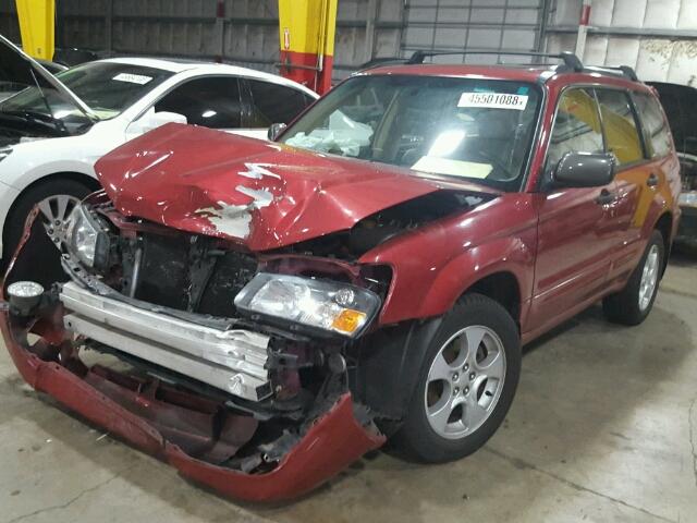 JF1SG65694H754645 - 2004 SUBARU FORESTER 2 Bordeaux photo 2
