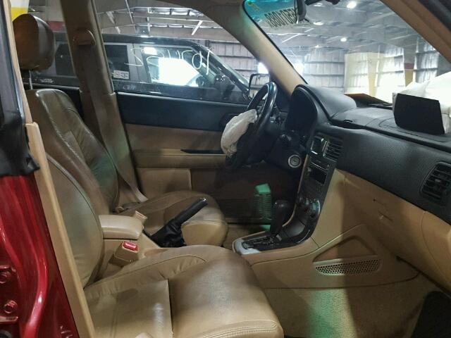 JF1SG65694H754645 - 2004 SUBARU FORESTER 2 Bordeaux photo 5