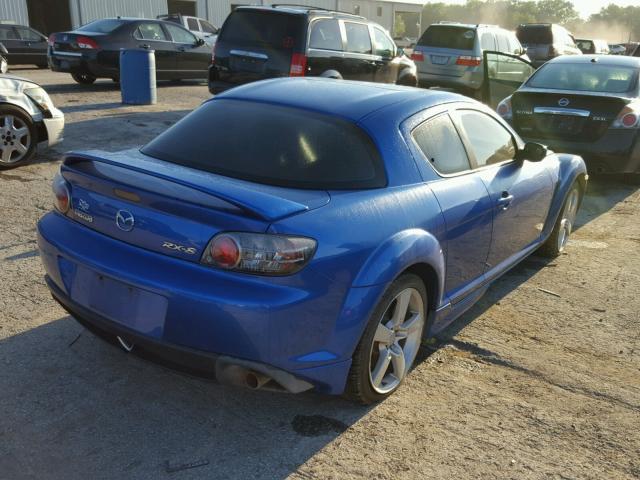 JM1FE173X40114689 - 2004 MAZDA RX8 BLUE photo 4