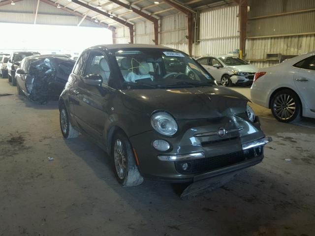 3C3CFFER6CT109614 - 2012 FIAT 500 LOUNGE GREEN photo 1