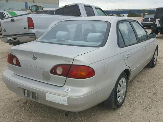 1NXBR12E72Z653512 - 2002 TOYOTA COROLLA CE SILVER photo 4