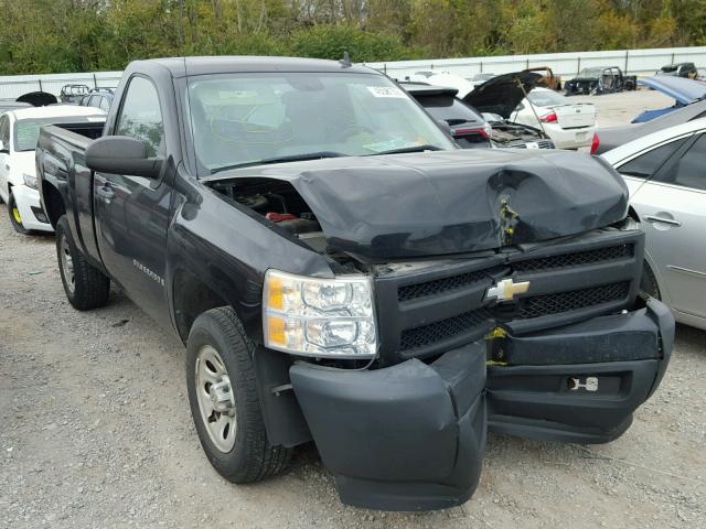 1GCEC14X58Z186040 - 2008 CHEVROLET SILVERADO BLACK photo 1