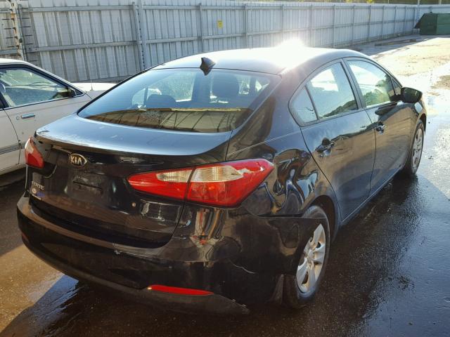 KNAFK4A66F5294530 - 2015 KIA FORTE LX BLACK photo 4