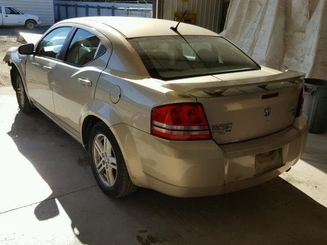 1B3CC5FB9AN111436 - 2010 DODGE AVENGER R/ GOLD photo 3